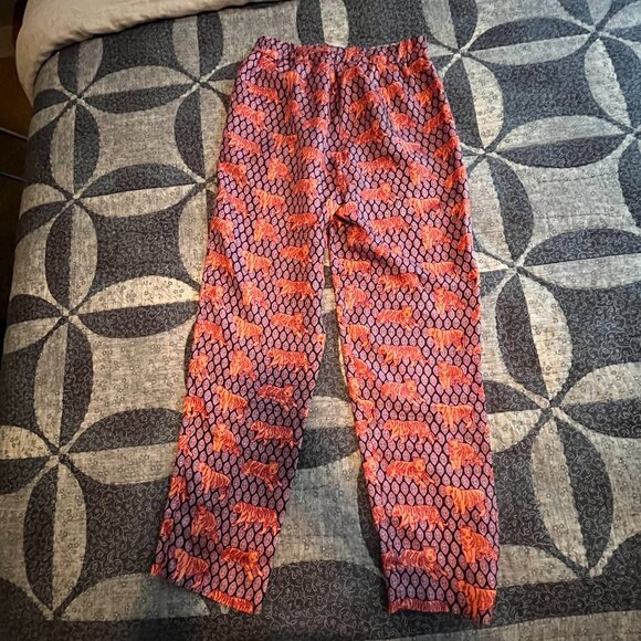 J.Crew Easy pant in roaming tigers print | 100% Silk - Picture 3 of 5